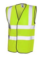 Hi-Vis Safety Waistcoat Yellow Medium